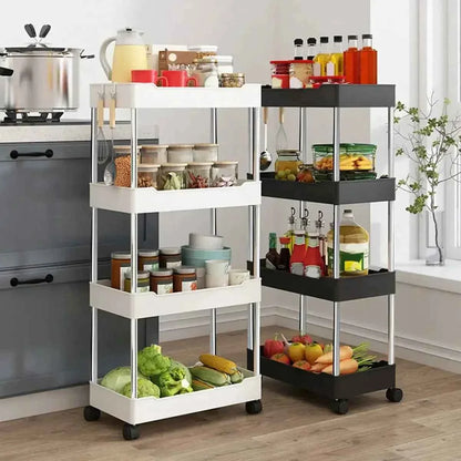 4 Tier Slide Organizer Shelf for Kitchen Storage