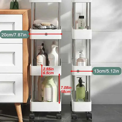 4 Tier Slide Organizer Shelf for Kitchen Storage