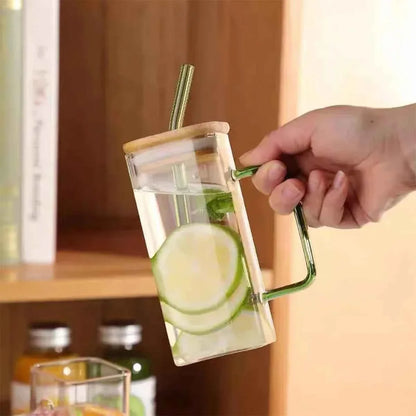 400ml Stylish Design Coffee Mug with Straw