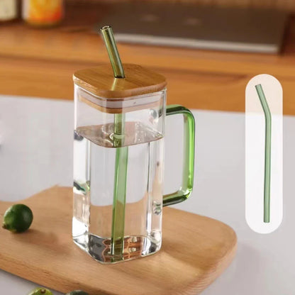 400ml Stylish Design Coffee Mug with Straw