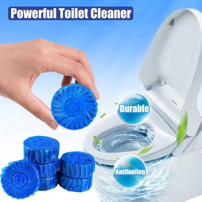 10pcs Blue Bubble Toilet Cleaner - Effective Bowl Cleaning Tablets