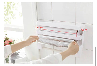 3 in 1 Paper Dispenser - Versatile Tissue, Towel, and Wrap Holder for Home and Office