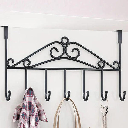 7 Hook Iron Door Hanger for Home Organization and Decor