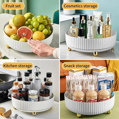 Stainless Steel Vegetable Cutting Board with Luxury Rotating Tray - Durable, Hygienic, Easy to Clean for Home and Restaurant Use