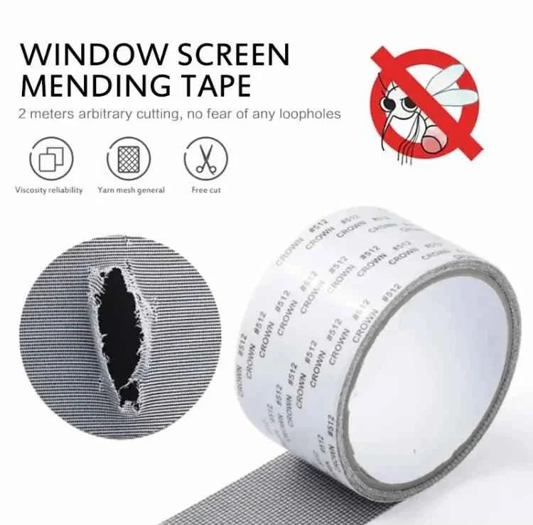 180Cm Self-Stick Mesh Tape for Repairs - Ideal for Window and Mosquito Screen Repair