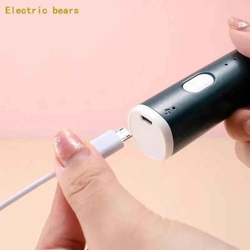 2 in 1 Portable Milk Frother and Egg Beater, USB Rechargeable Handheld Coffee Mixer and Kitchen Blender