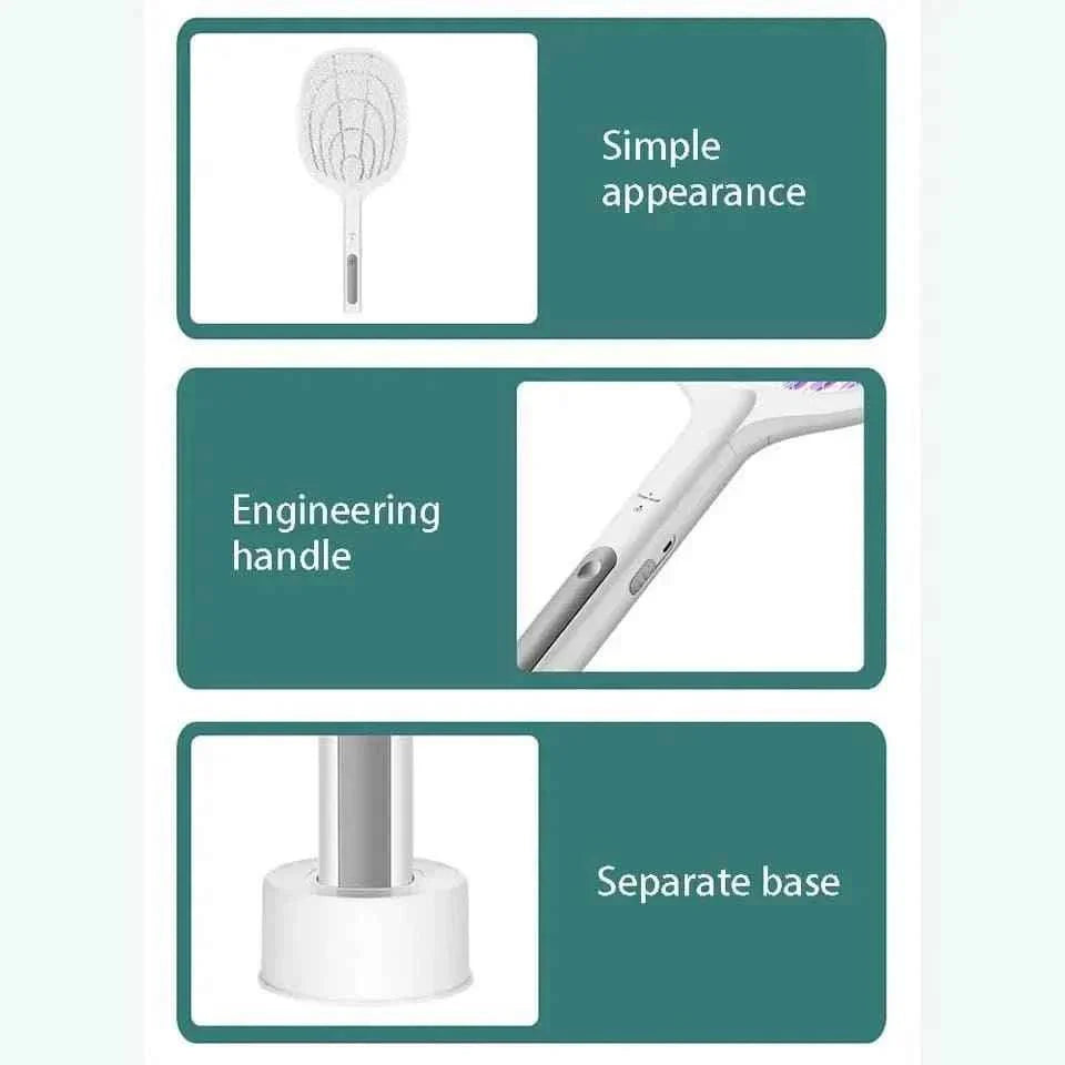 2 in 1 Electric Mosquito Killer Racket Lamp for Indoor and Outdoor Use