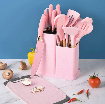19Pcs Silicone Kitchen Utensils Set for Cooking and Baking