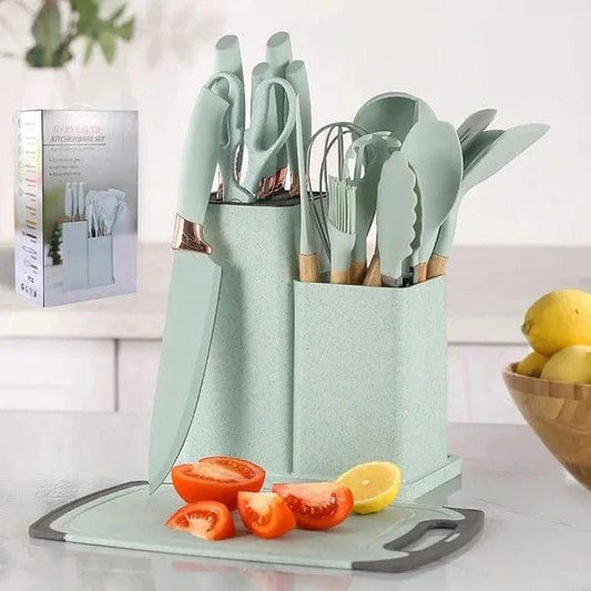 19Pcs Silicone Kitchen Utensils Set for Cooking and Baking