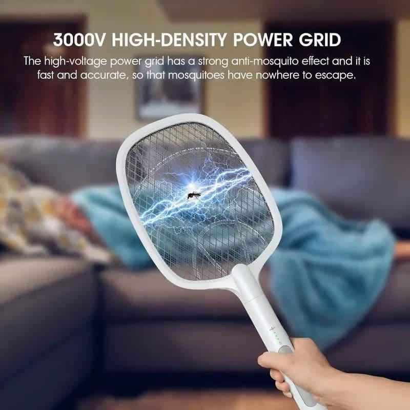 2 in 1 Electric Mosquito Killer Racket Lamp for Indoor and Outdoor Use