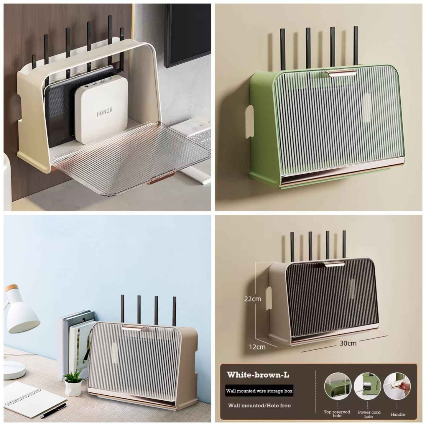 Wall-mounted WiFi Router Shelf for Space-Saving Convenience