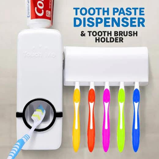 Toothpaste Dispenser Holder: Convenient Toothpaste Dispenser with Holder