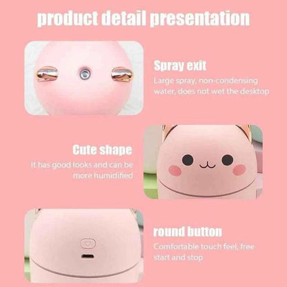 200ml Cat Humidifier - Adorable Cute Cat Design for Home and Office
