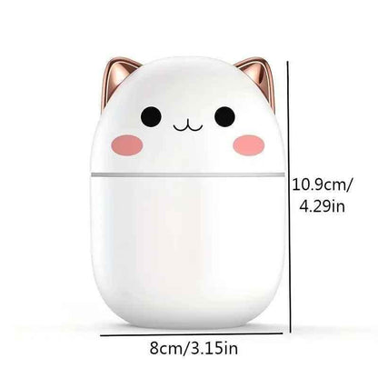 200ml Cat Humidifier - Adorable Cute Cat Design for Home and Office