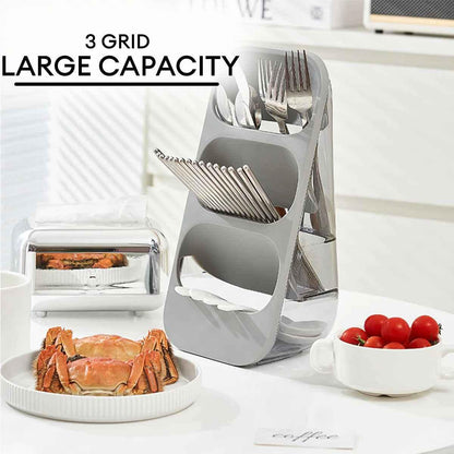 3 Layer Cutlery Organizer for Kitchen Storage and Organization