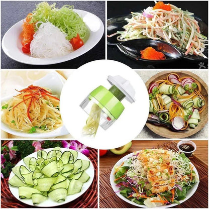 4in1 Vegetable Spiral Cutter for Healthy Meals and Creative Recipes