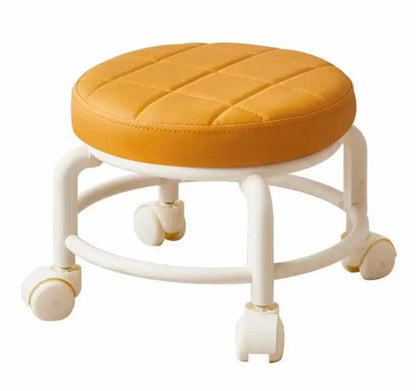 Multifunctional Sofa Stool - Rolling Round Design for Home and Office Use