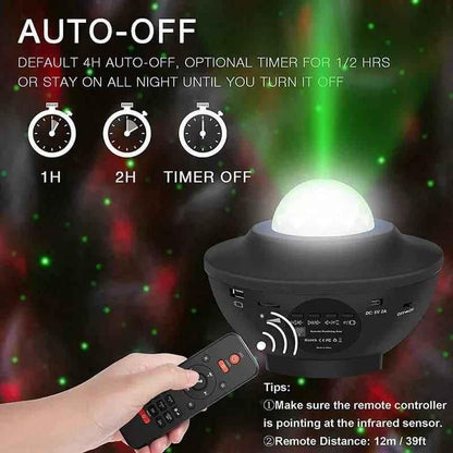 Galaxy Projector Speaker with Remote Control for Home Decor and Relaxation