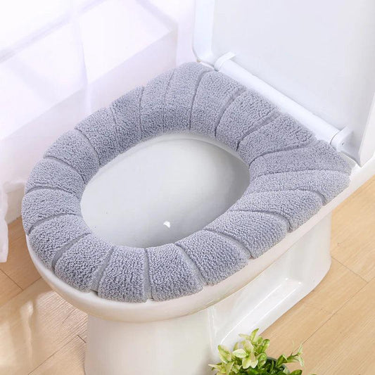 Washable Toilet Seat Cover for Easy Cleaning and Comfortable Stretching