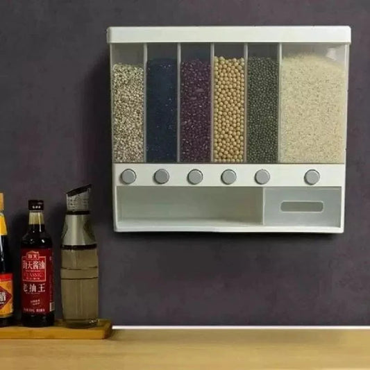 Wall Mounted Cereal Dispenser - 10 kg Capacity for Convenient Storage