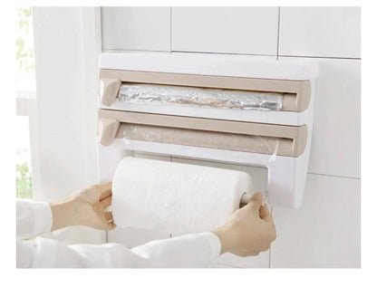 3 in 1 Paper Dispenser - Versatile Tissue, Towel, and Wrap Holder for Home and Office