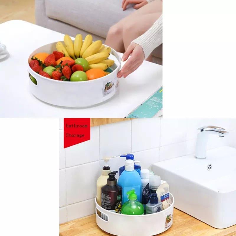 360 Rotating Kitchen Tray for Easy Organization and Access