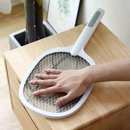 2 in 1 Electric Mosquito Killer Racket Lamp for Indoor and Outdoor Use