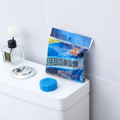 10pcs Blue Bubble Toilet Cleaner - Effective Bowl Cleaning Tablets