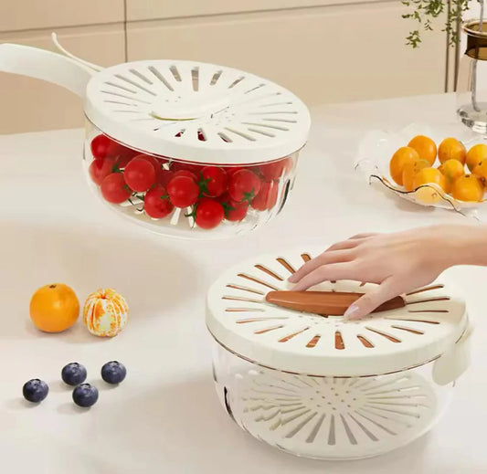 Vegetable and Fruit Washing Bowl for Easy Cleaning and Food Prep