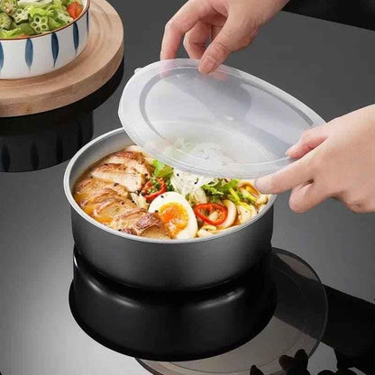Stainless Steel Mixing Bowls Set - 5 Bowls with Lids