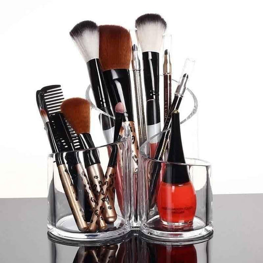S-Shape Acrylic Brush Organizer for Stylish Storage Solutions