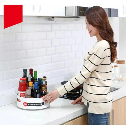 360 Rotating Kitchen Tray for Easy Organization and Access