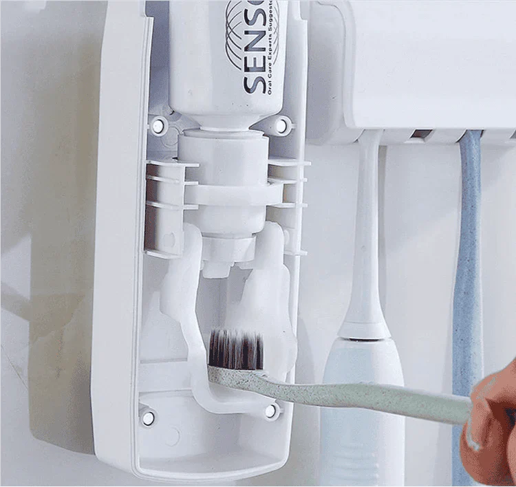 Toothpaste Dispenser Holder: Convenient Toothpaste Dispenser with Holder