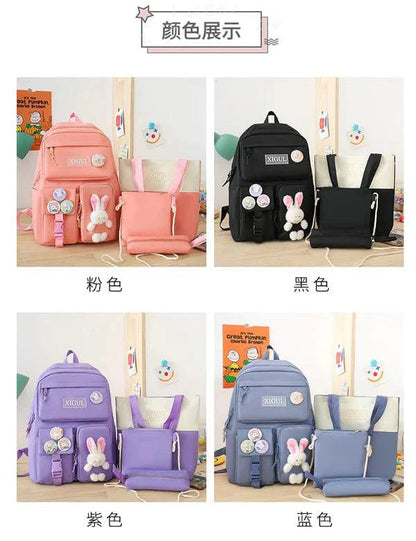 4pcs Bunny Bag Set - Cute and Functional Storage Solution for Kids