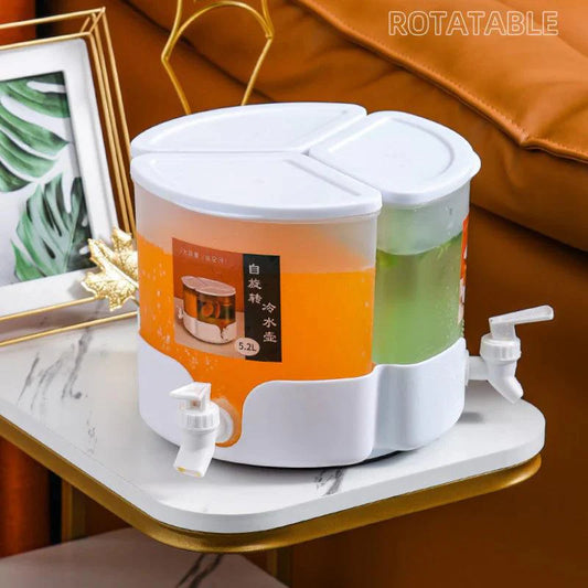 3 in 1 360 Rotating Water Juice Dispenser with 3 Grids
