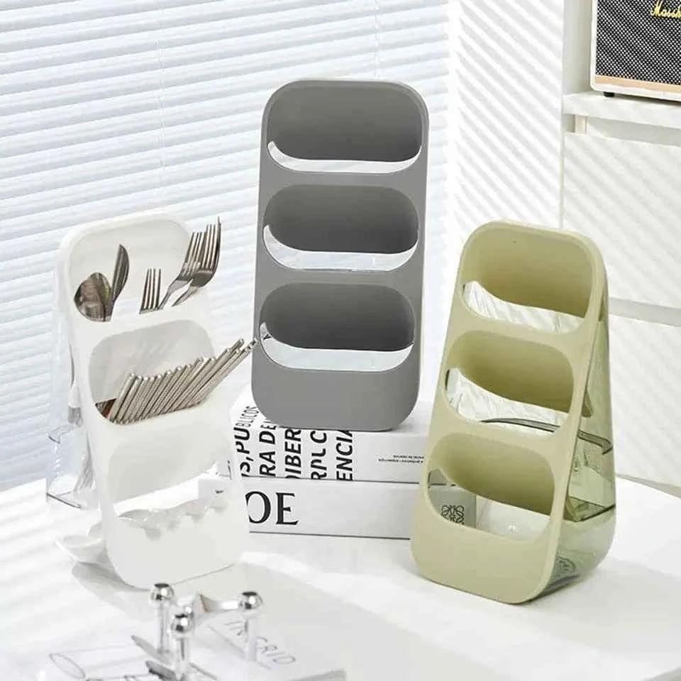3 Layer Cutlery Organizer for Kitchen Storage and Organization