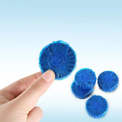 10pcs Blue Bubble Toilet Cleaner - Effective Bowl Cleaning Tablets