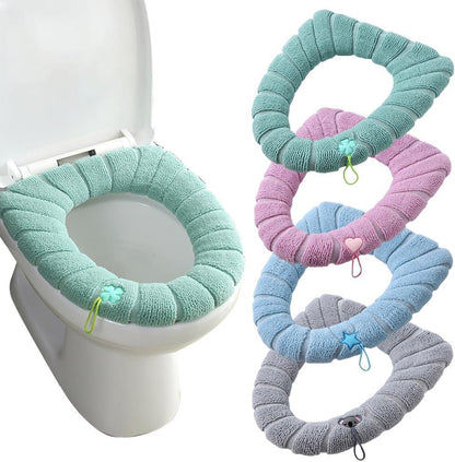 Washable Toilet Seat Cover for Easy Cleaning and Comfortable Stretching