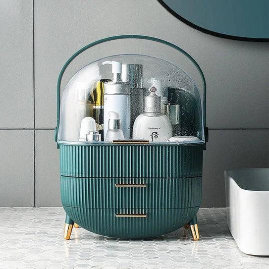 3-Layer Makeup Organizer for Efficient Desktop Storage and Display