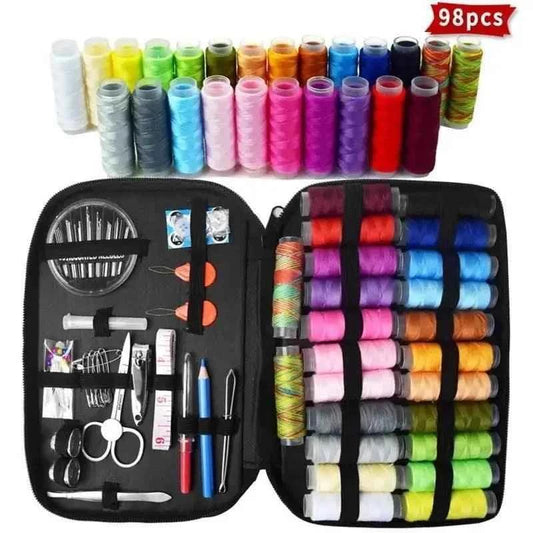 98 Pcs Sewing Kit Essentials - Complete Household Sewing Kit for Crafts and Repairs