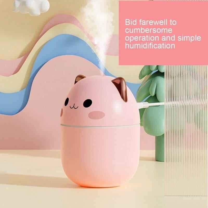 200ml Cat Humidifier - Adorable Cute Cat Design for Home and Office