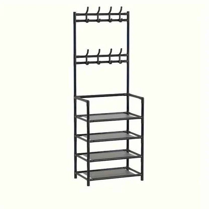 5 Layer Living Room Shoe Rack Multi-Layer Storage Shelf DIY Clothes Hanger Simple Floor-Standing Organizer