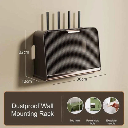 Wall-mounted WiFi Router Shelf for Space-Saving Convenience