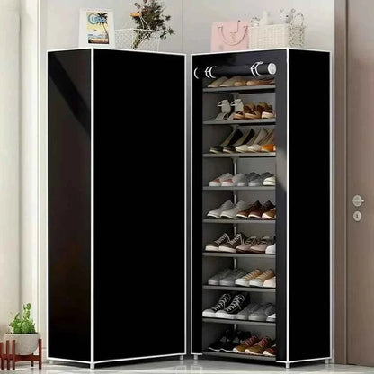 10 Layer Metal Clothes Cabinet - Durable Storage Solution for Home Organization