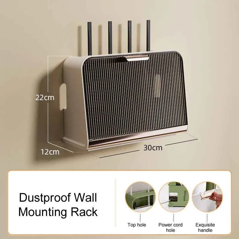 Wall-mounted WiFi Router Shelf for Space-Saving Convenience