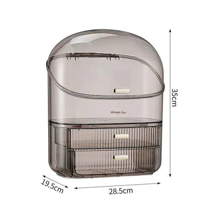 Transparent Makeup Organizer - Desk Makeup Organizer Box