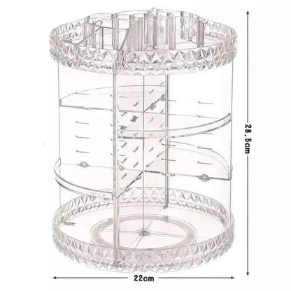 360 Rotating Makeup Organizer for Easy Access and Efficient Storage - Makeup Organizer 360 Rotating