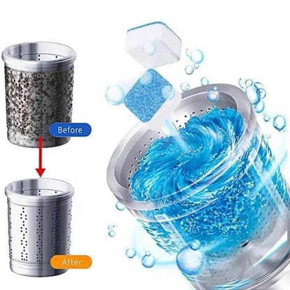 Washing Machine Cleaner 12 Pack - Deep Clean, Remove Odors, Enhance Performance