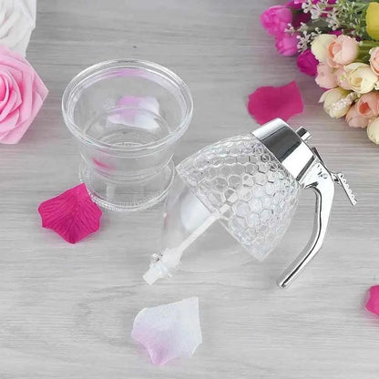 Transparent Honey Dispenser for Easy Pouring and Storage in Acrylic