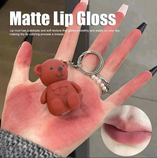 6pcs Korean Bear Lipgloss Set - Cute Hydrating Lip Tint for Luscious Lips